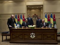 Vladislav Kaskiv, Viktor Yanukovich and  Jordans King Abdullah II