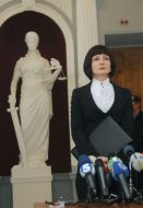 Viktoriуa Kalita at the briefing