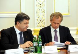 Petr Poroshenko and Nikolay Prisyazhnyuk