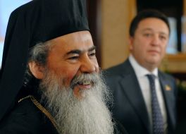 Patriarch Theophilus III and Aleksandr Feldman