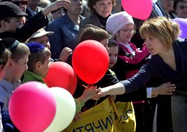 Students of the Jewish kindergarten