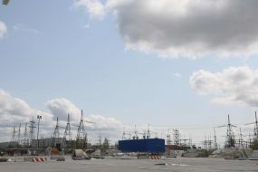 Construction of the arch of the new sarcophagus at Chernobyl