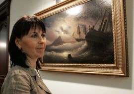 Picture of Ivan Ayvazovskiy "Gibraltar at night"
