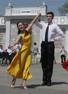 Participants of the Crimean waltz festival