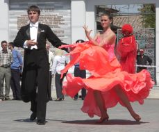 Participants of the Crimean waltz festival