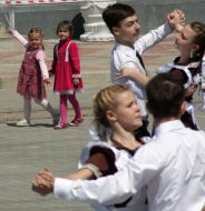 Participants of the Crimean waltz festival