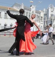 Participants of the Crimean waltz festival