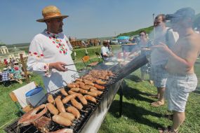 Cooking on the grill