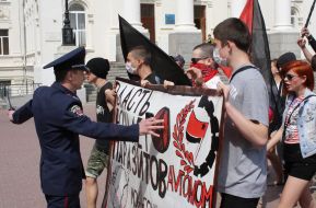 May Day demonstration in Sevastopol