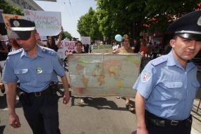 Сотрудники милиции