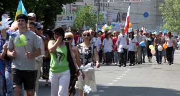 May Day demonstration in Simferopol