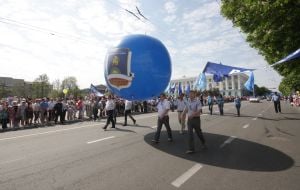 May Day demonstration in Simferopol