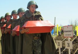 Перезахоронение советских солдат