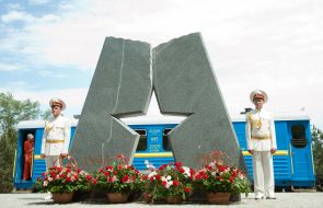 Opening of the Memorable sign devoted to Victory Day