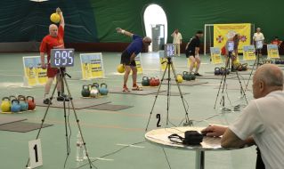 Participants of championship of Europe on weight sport among veterans