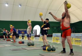 Participants of championship of Europe on weight sport among veterans