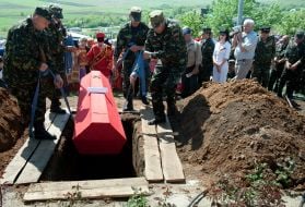 Перезахоронение советских солдат