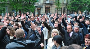 The deputies of the Lviv City Council
