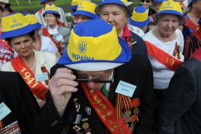 Participants of celebration of Victory Day