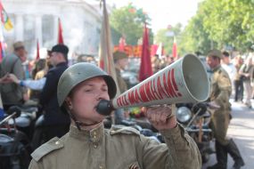 Participant of celebration of Victory Day