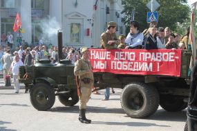 Participants of celebration of Victory Day