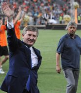 Rinat Akhmetov and Mircea Lucescu