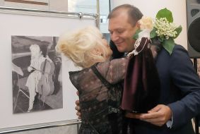 Mikhail Dobkin and Mylene Demongeot