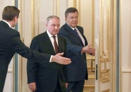 Viktor Yanukovich and Nicolae Timofti