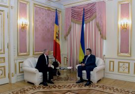 Viktor Yanukovich and Nicolae Timofti