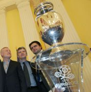 Presentation of Euro-2012 Cup (Henri Delaunay Cup)