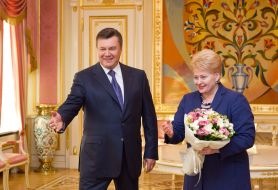 Viktor Yanukovich and Dalia Grybauskaitе