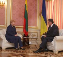 Viktor Yanukovich and Dalia Grybauskaitе