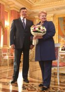 Viktor Yanukovich and Dalia Grybauskaitе