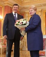 Viktor Yanukovich and Dalia Grybauskaitе