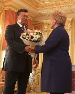 Viktor Yanukovich and Dalia Grybauskaitе