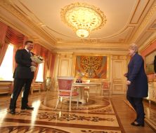 Viktor Yanukovich and Dalia Grybauskaitе