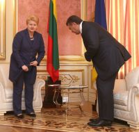 Viktor Yanukovich and Dalia Grybauskaitе