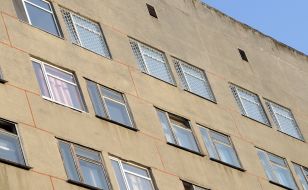 Grates on the windows of chamber of Yuliya Timoshenko 