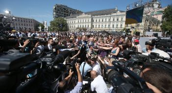 Arseniy Yаtsenyuk and Aleksandr Turchinov