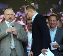 Николай Томенко, Арсений Яценюк и Александр Турчинов