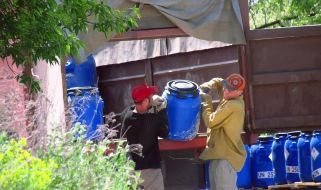 The barrels of toxic chemicals