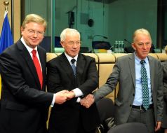 Штефан Фюле, Николай Азаров и Вилли Севндаль