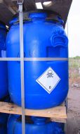 Barrels with pesticide
