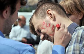 Акция против законопроекта о проведении мирных мероприятий