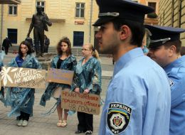 Флеш-моб против принятия Трудового кодекса