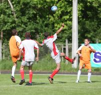 Participants of the VIII Seni Cup 2012 international soccer tournament