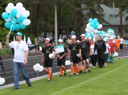 Participants of the VIII Seni Cup 2012 international soccer tournament