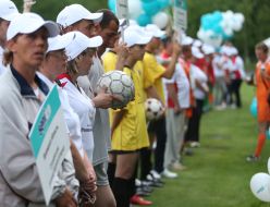 Participants of the VIII Seni Cup 2012 international soccer tournament