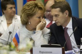 Valentina Matvienko and Sergey Naryshkin