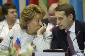 Valentina Matvienko and Sergey Naryshkin